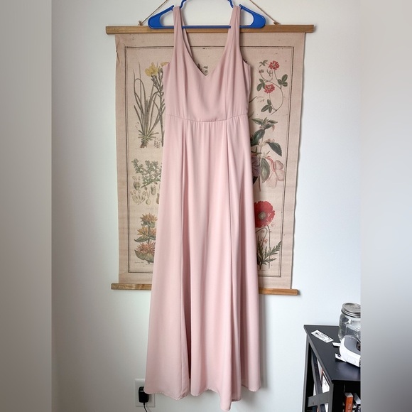 Show Me Your Mumu Jenn Bridesmaid Maxi A Line Sleeveless Dress Pink Small - Picture 1 of 14